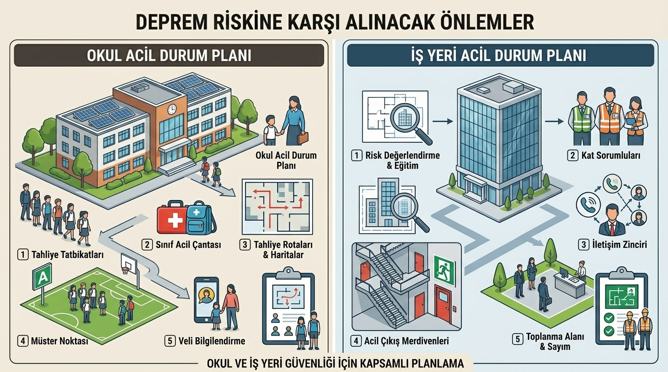okul ve is yerleri icin planlar